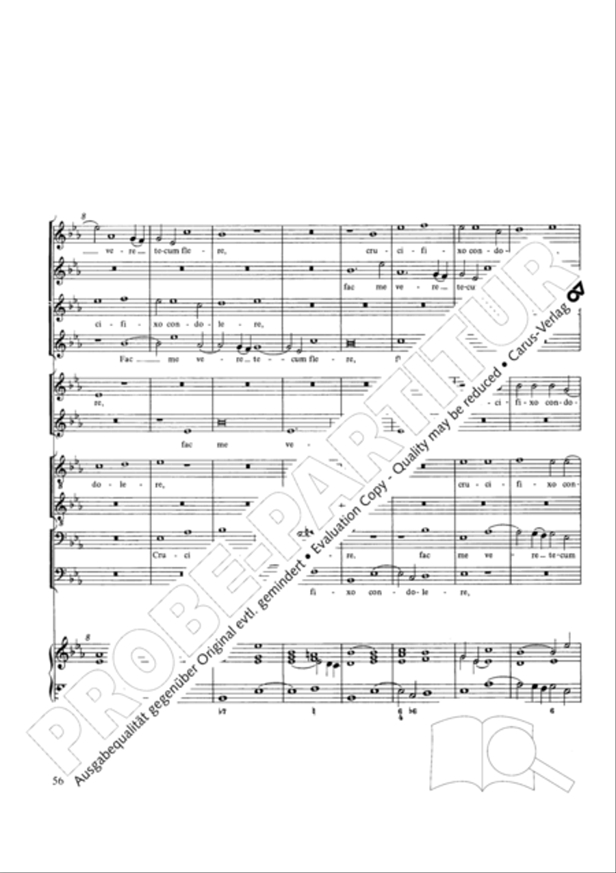 Stabat mater Choir scores gallery preview page 56