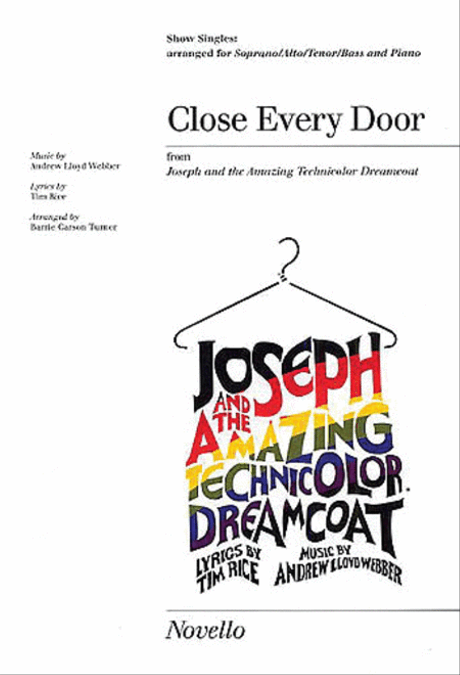 Close Every Door (from Joseph and the Amazing Technicolor Dreamcoat) 4-Part scores gallery preview page 1