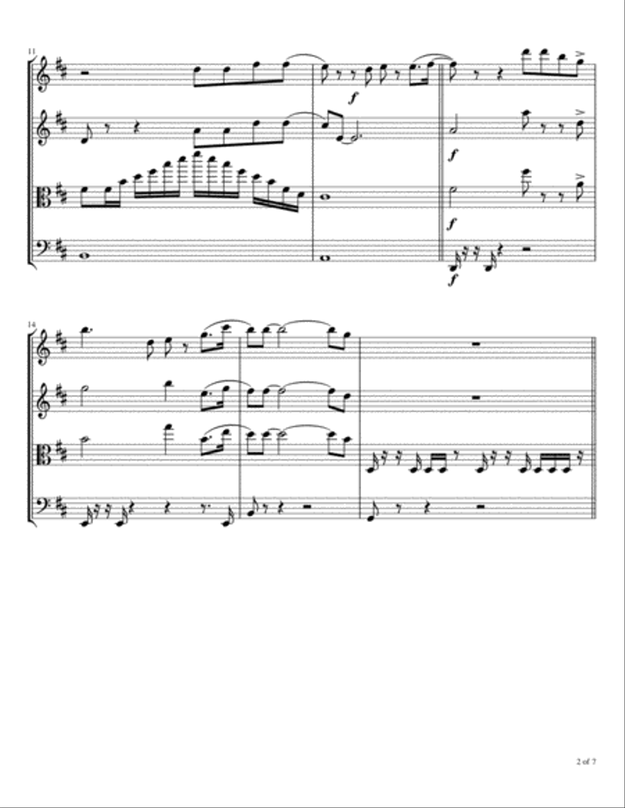 Look Up Child String Quartet scores gallery preview page 3