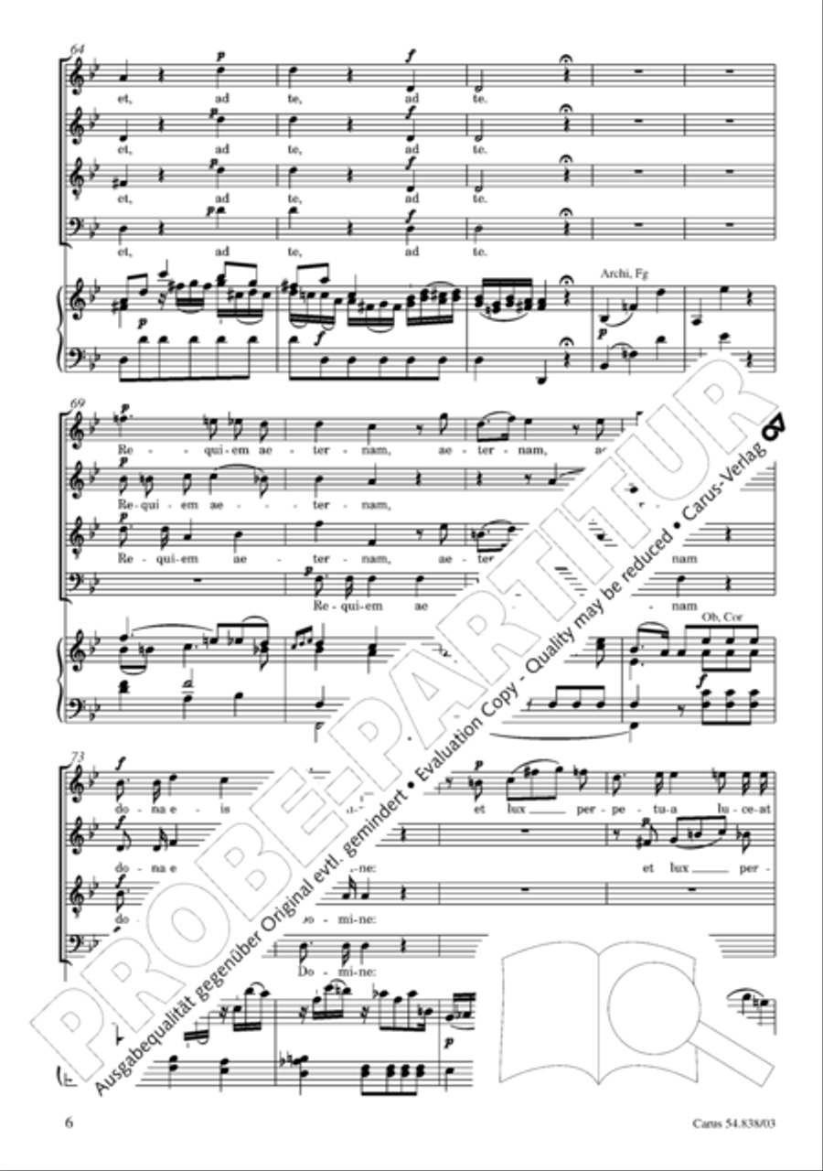 Requiem in B 4-Part scores gallery preview page 11