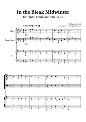 In the Bleak Midwinter (Flute, Trombone and Piano) - Beginner Level