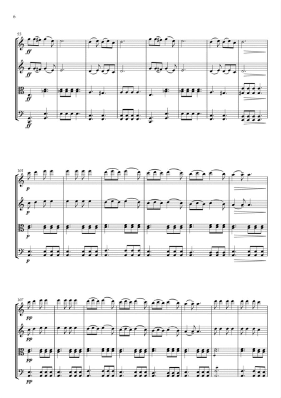 Mount Alagyaz String Quartet scores gallery preview page 6