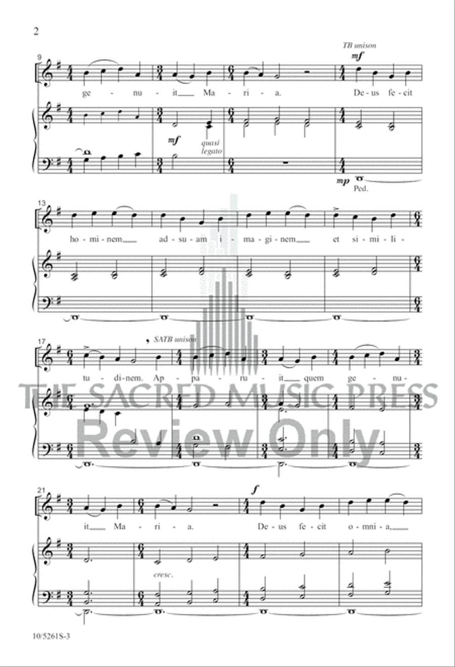 Resonemus laudibus Unison Choir scores gallery preview page 3