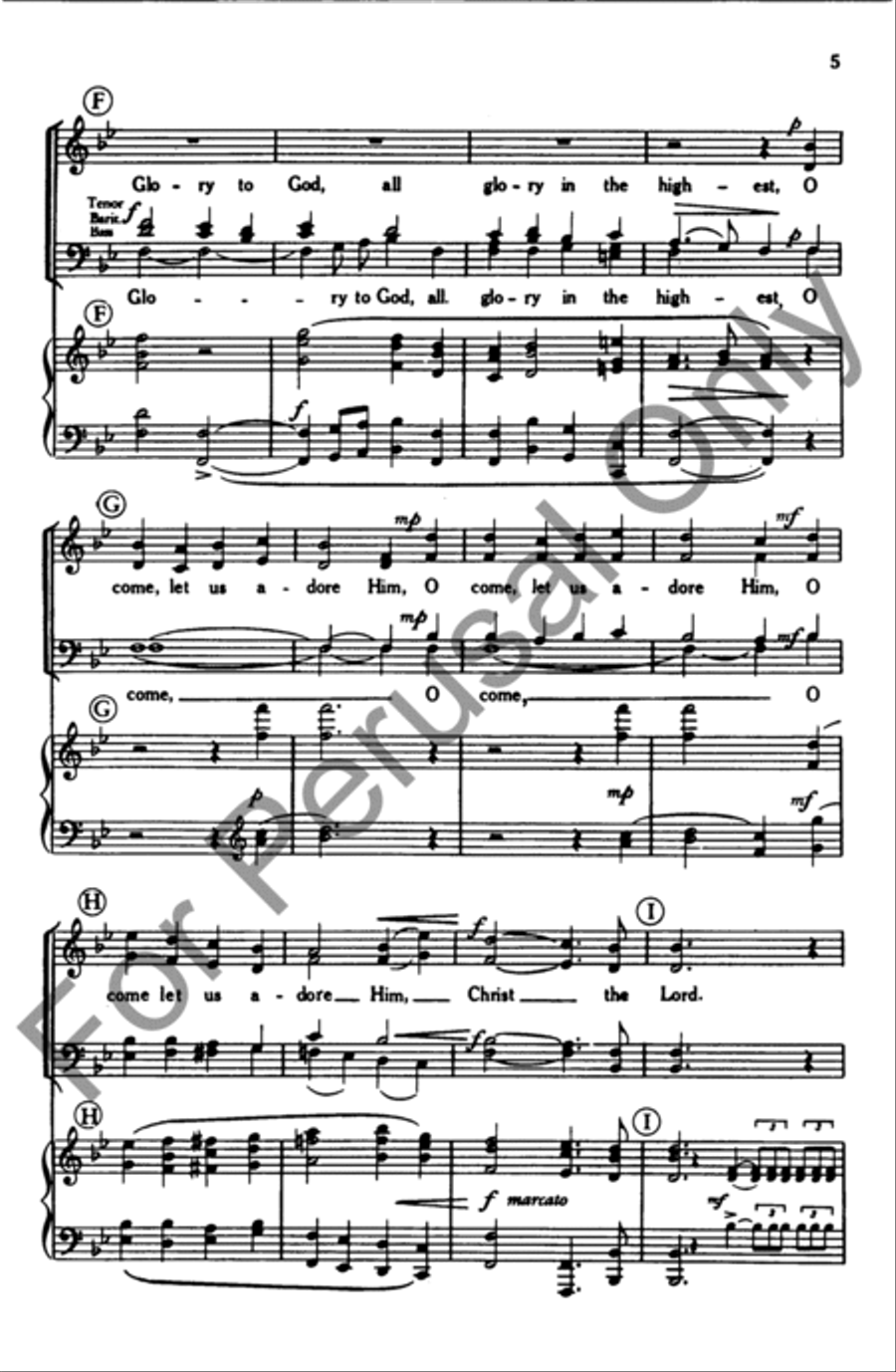 O Come, All Ye Faithful (Choral Score) 4-Part scores gallery preview page 5