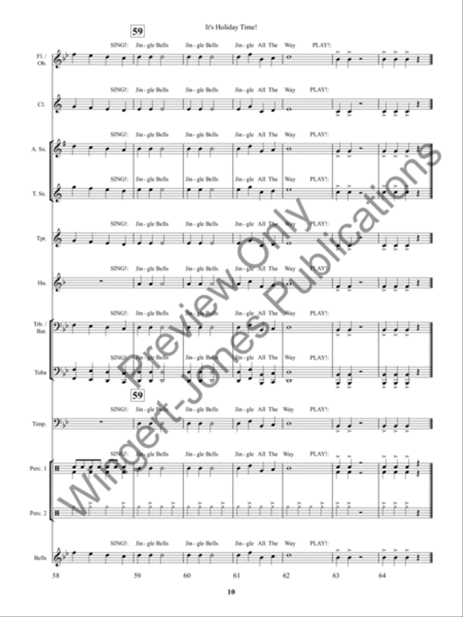 It's Holiday Time! Concert Band scores gallery preview page 14