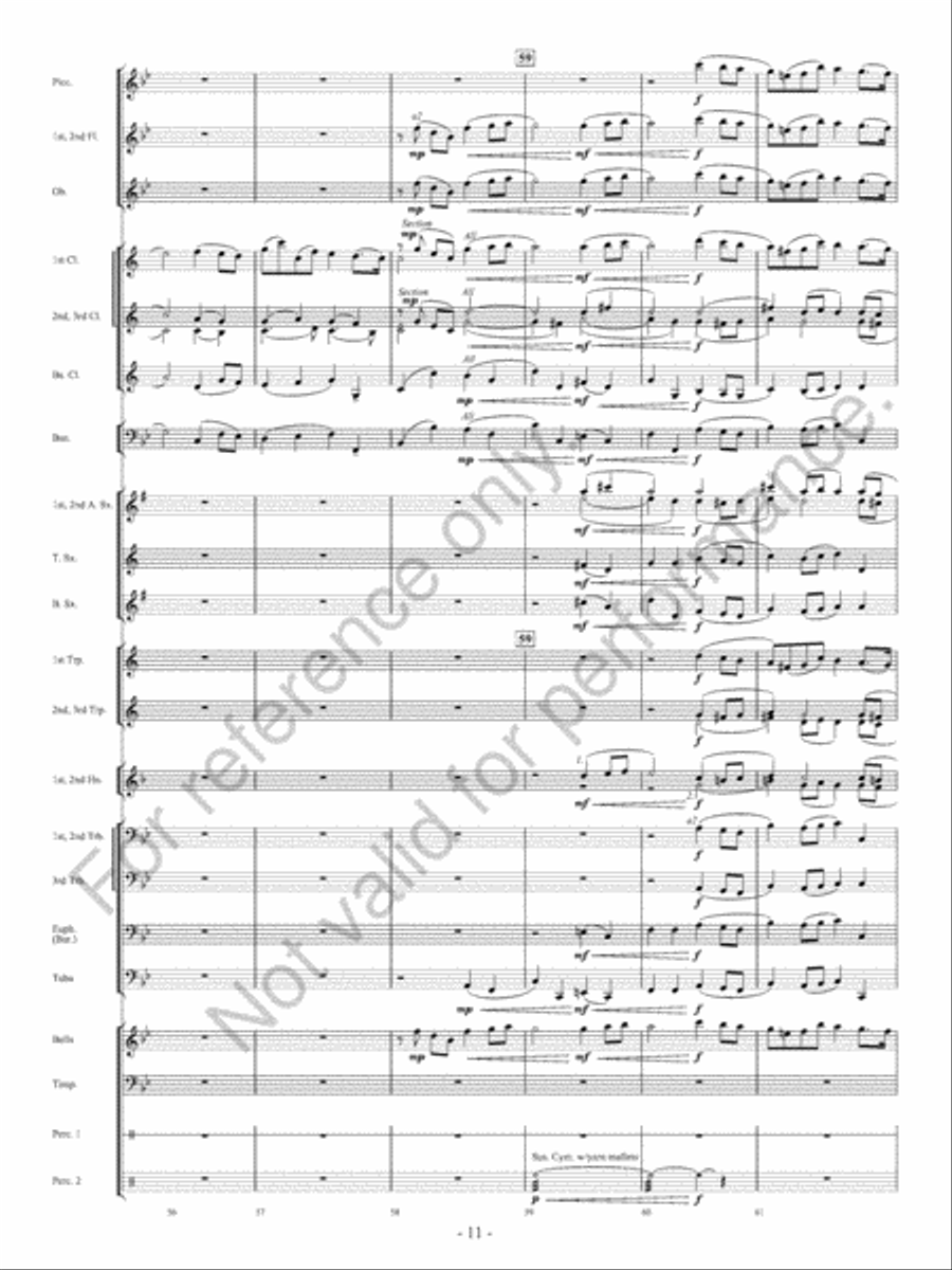 Canzoni D'Amore Concert Band scores gallery preview page 12
