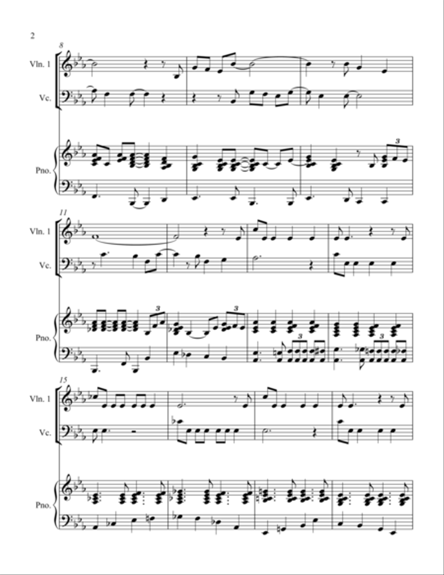 Baby, It's Cold Outside Baby, It's Cold Outside Piano Trio scores gallery preview page 2