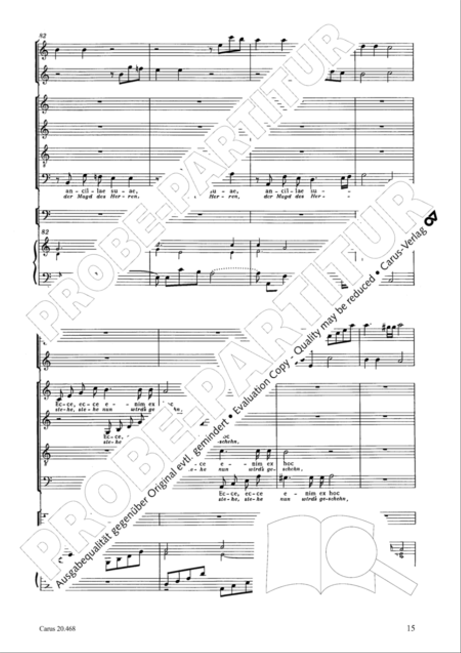 Uppsala-Magnificat 4-Part scores gallery preview page 16