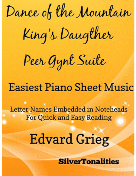 Dance of the Mountain King's Daughter Peer Gynt Suite Easiest Piano Sheet Music