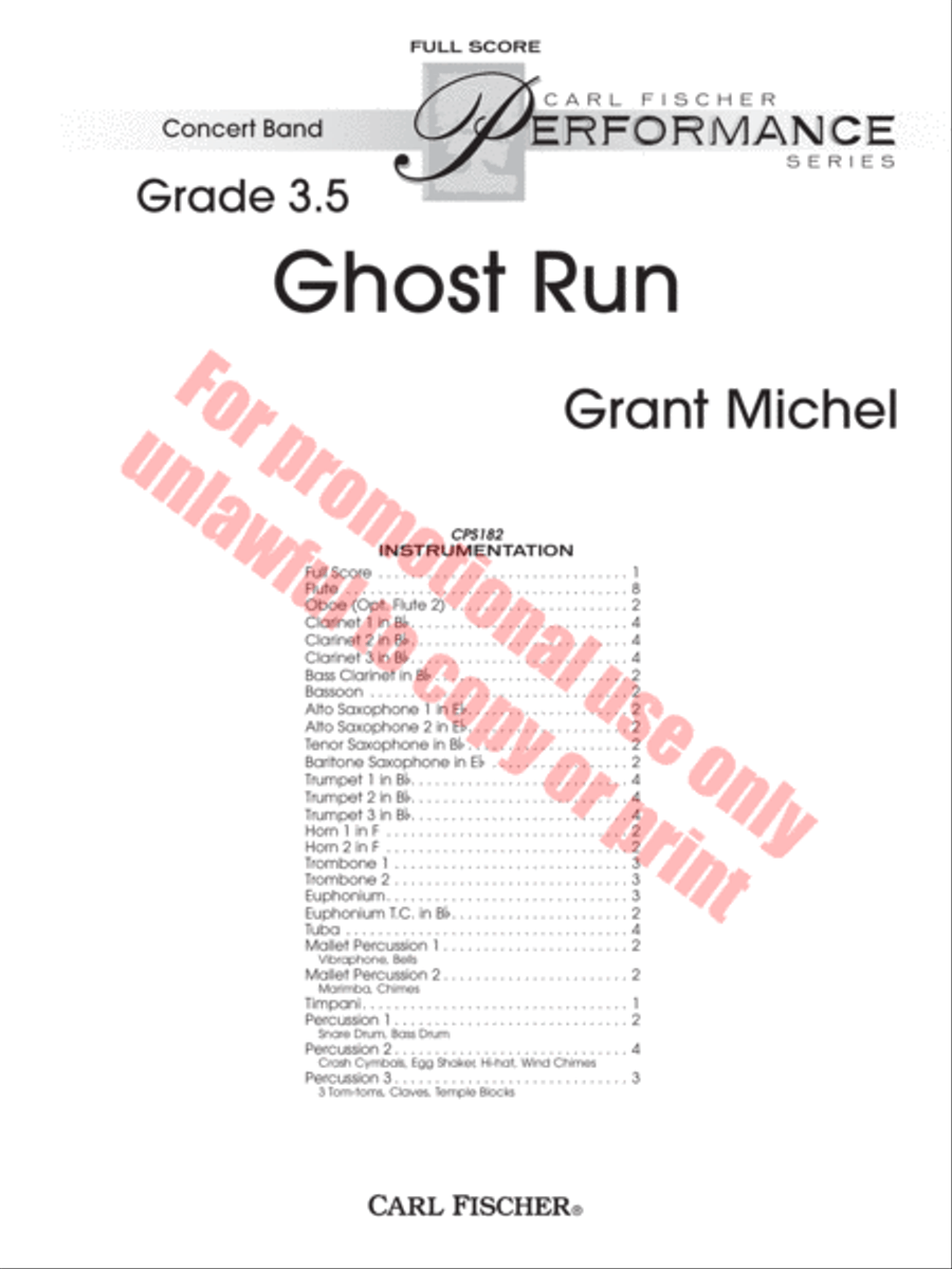 Ghost Run Concert Band scores gallery preview page 2