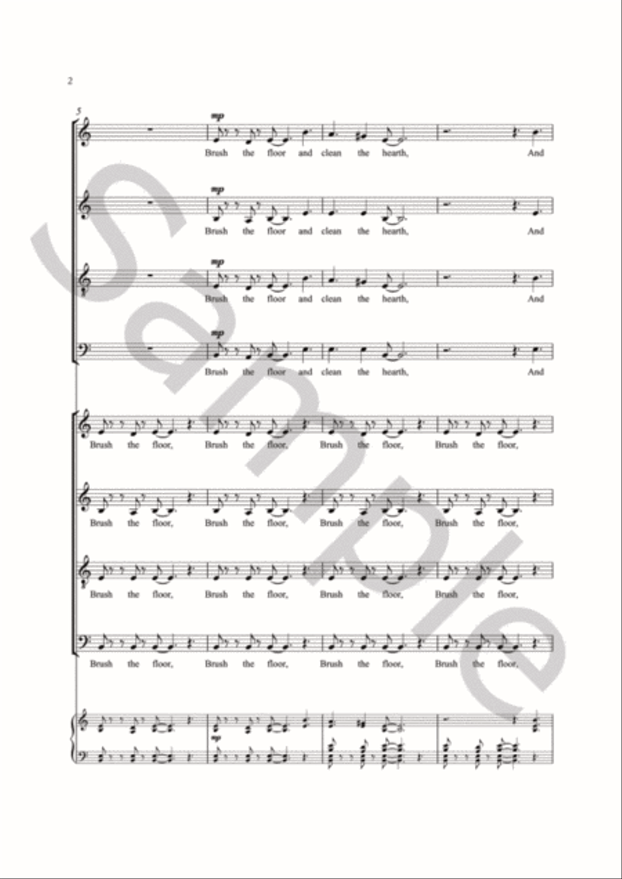 The Kerry Christmas Carol for SSAATTBB Choir SSAATTBB scores gallery preview page 3