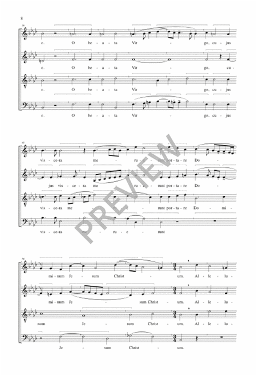 O magnum mysterium O magnum mysterium 4-Part scores gallery preview page 9