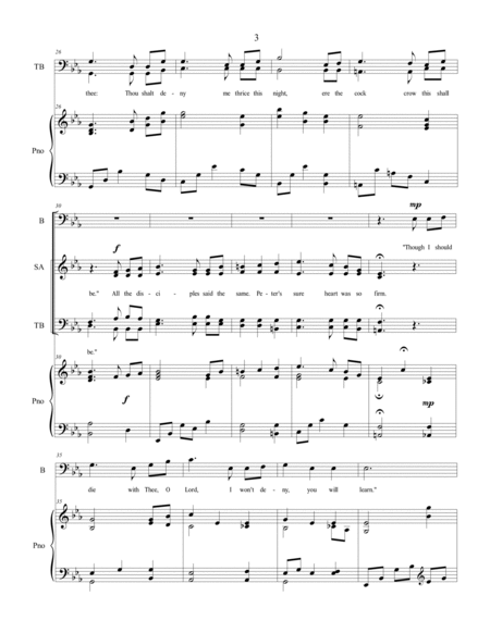 Yet Will I Never Deny, SATB choir with baritone solo image number null