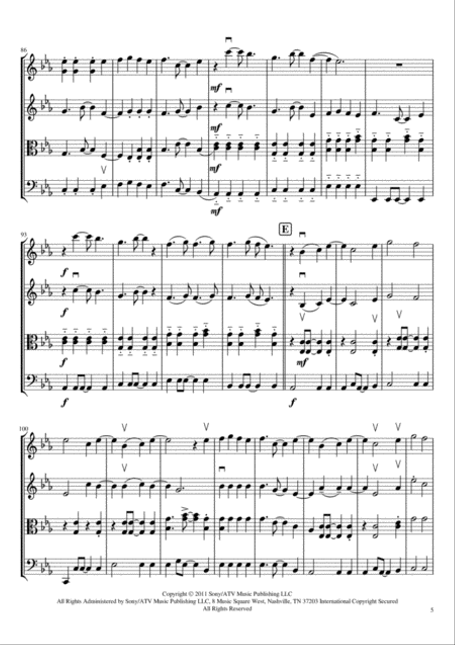 Mountain Sound Mountain Sound String Quartet scores gallery preview page 5