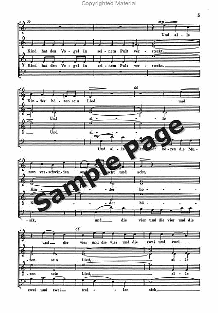 Arithmetic Song 4-Part scores gallery preview page 6