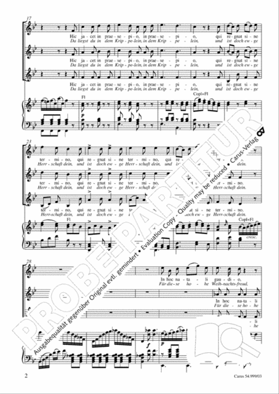 Puer natus in Behtlehem Puer natus in Behtlehem SSA scores gallery preview page 3