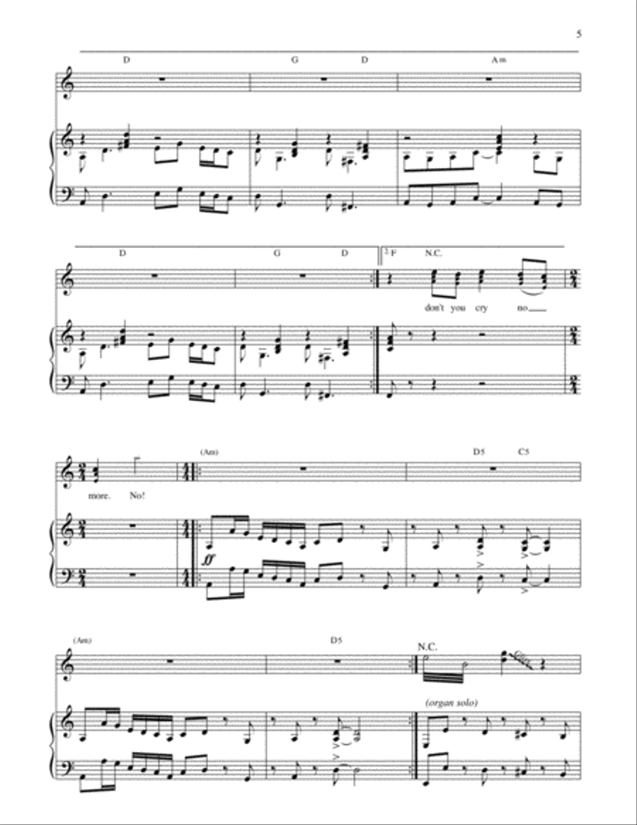 Carry On Wayward Son Carry On Wayward Son Voice scores gallery preview page 5