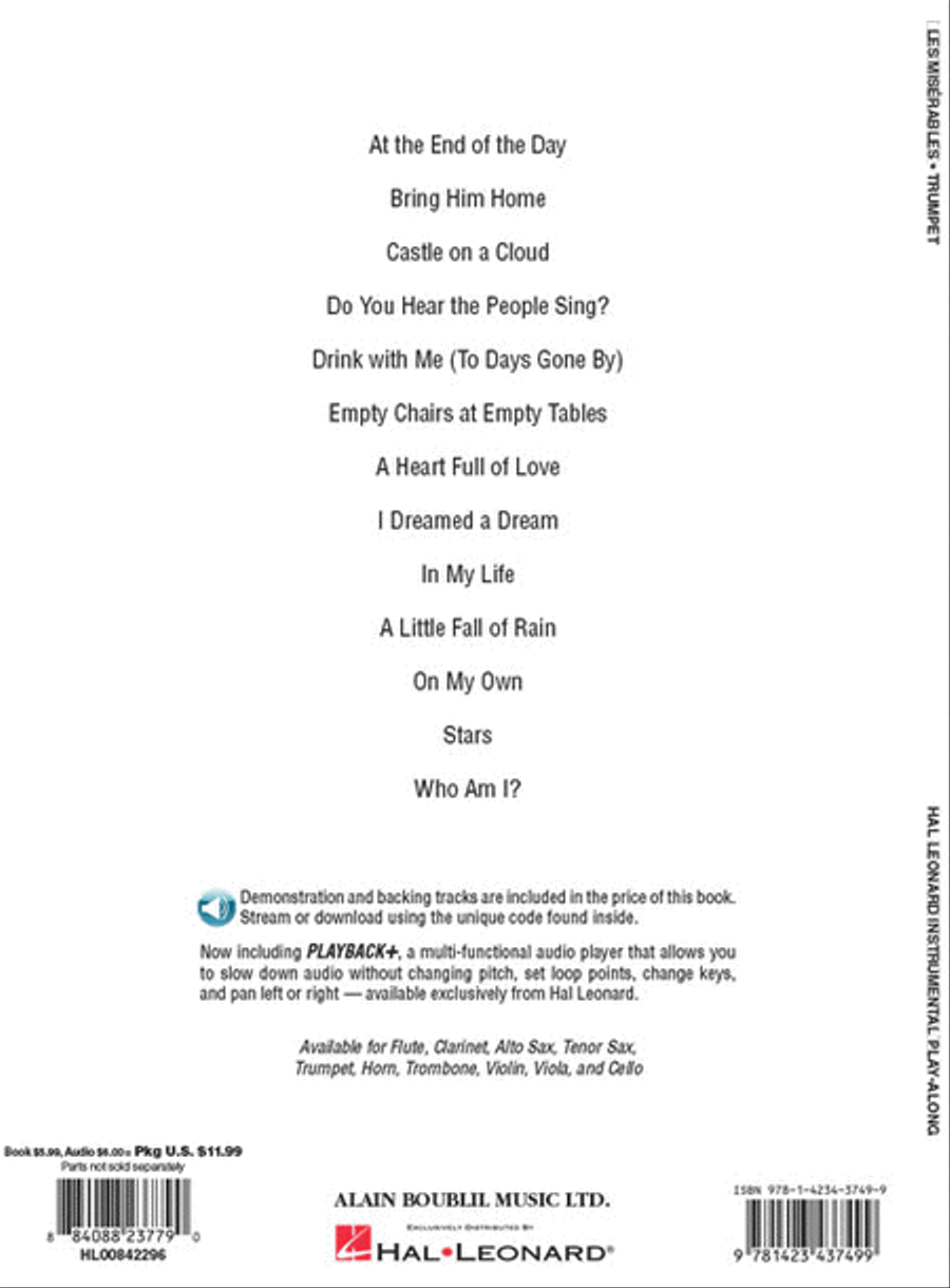 Les Misérables Trumpet Solo scores gallery preview page 6