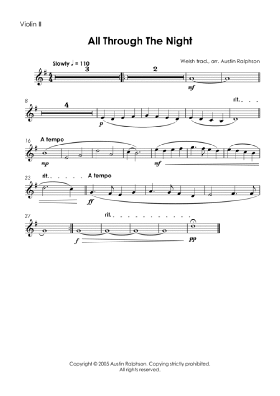 Slow Melody Bundle - string quartet book / pack String Quartet scores gallery preview page 6