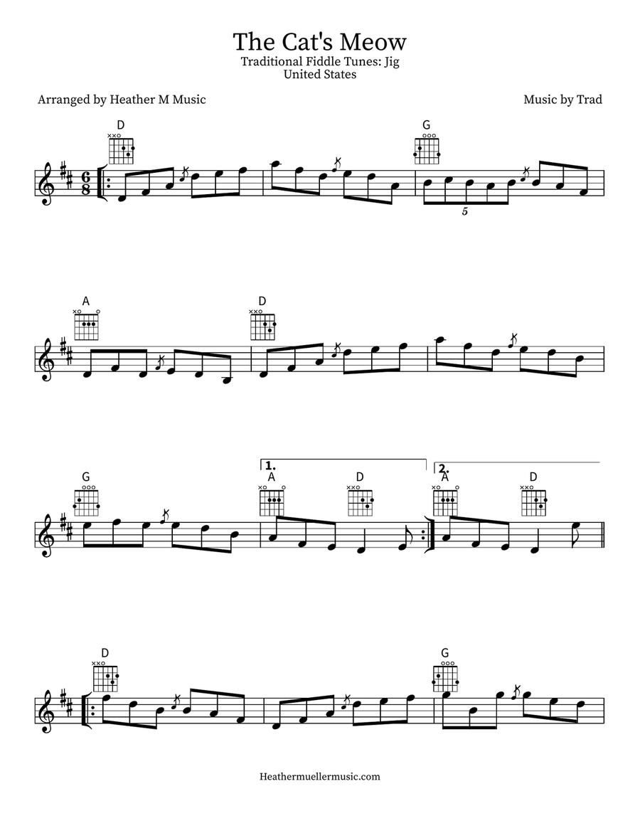The Cat's Meow Violin scores gallery preview page 4
