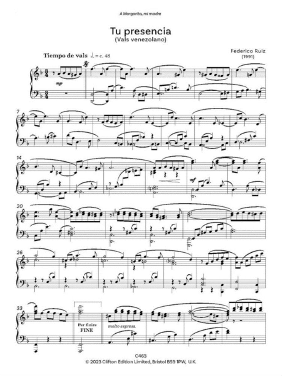 Venezuelan Treasures for Piano Volume 3 Piano Solo scores gallery preview page 5