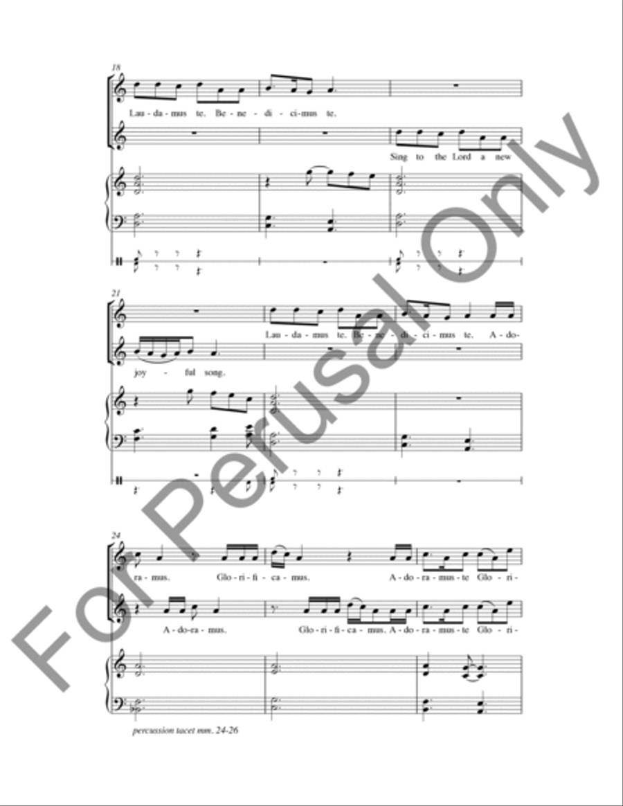 Laudamus Te (Choral Score) SA scores gallery preview page 4