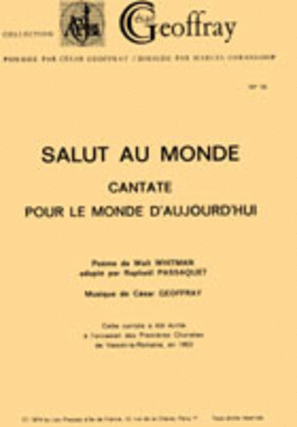 Salut Au Monde - Choeur Choir - Sheet Music