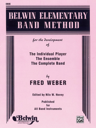 Book cover for Belwin Elementary Band Method