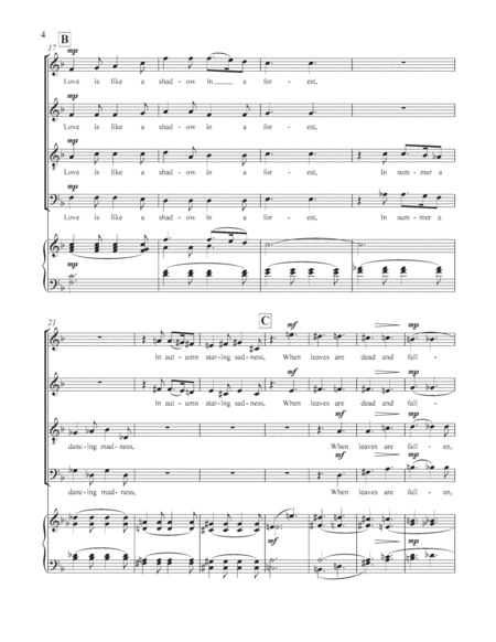 Siciliano (Love is like a wind upon the water) (Choral Score) image number null