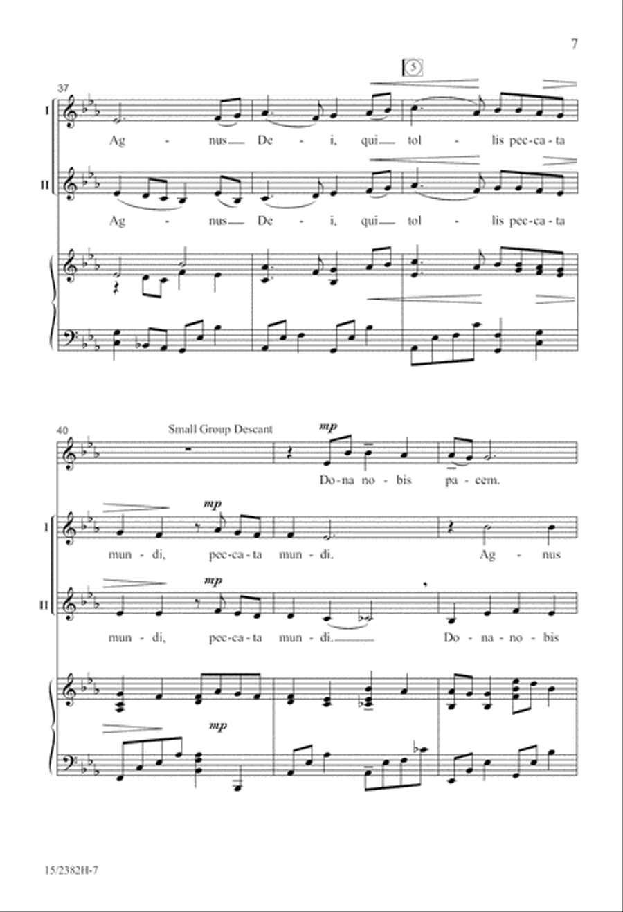 Agnus Dei 2-Part scores gallery preview page 8