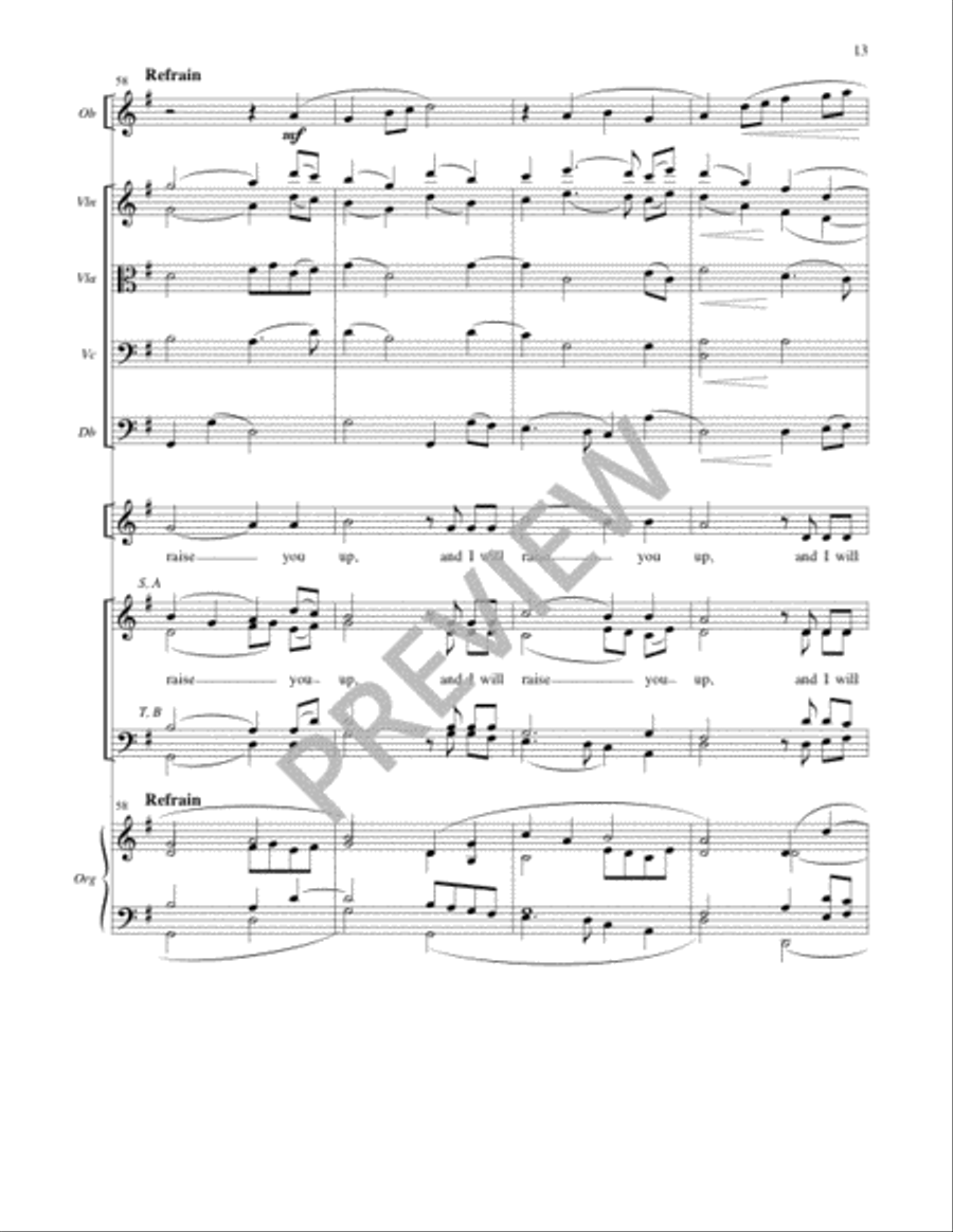 I Am the Bread of Life - Full Score and Parts 4-Part scores gallery preview page 13