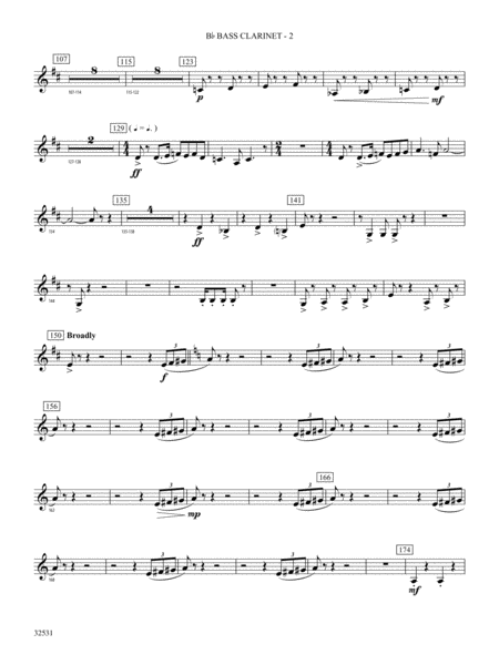 American Salute: B-flat Bass Clarinet