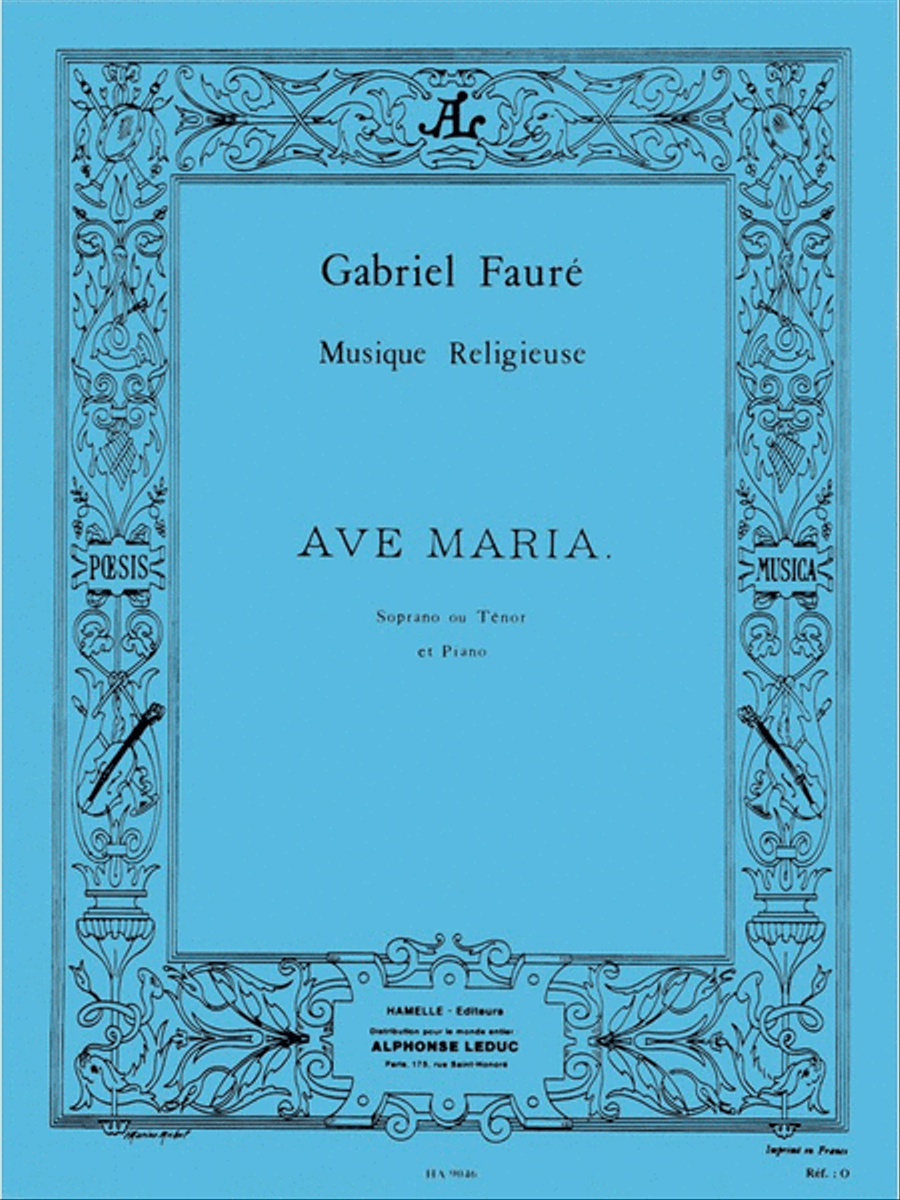 Ave Maria Op.67, No.2 (sop/ten) (voice & Piano) Voice scores gallery preview page 1
