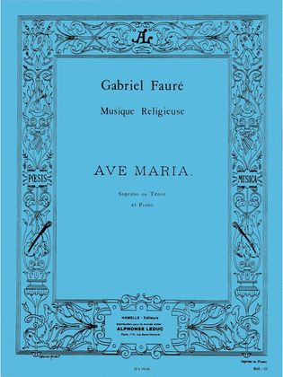 Book cover for Ave Maria Op.67, No.2 (sop/ten) (voice & Piano)
