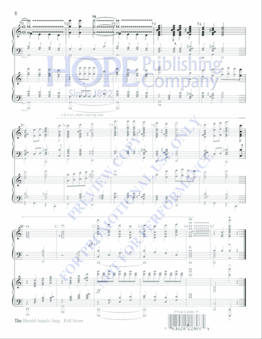 The Herald Angels Sing The Herald Angels Sing Piano scores gallery preview page 8