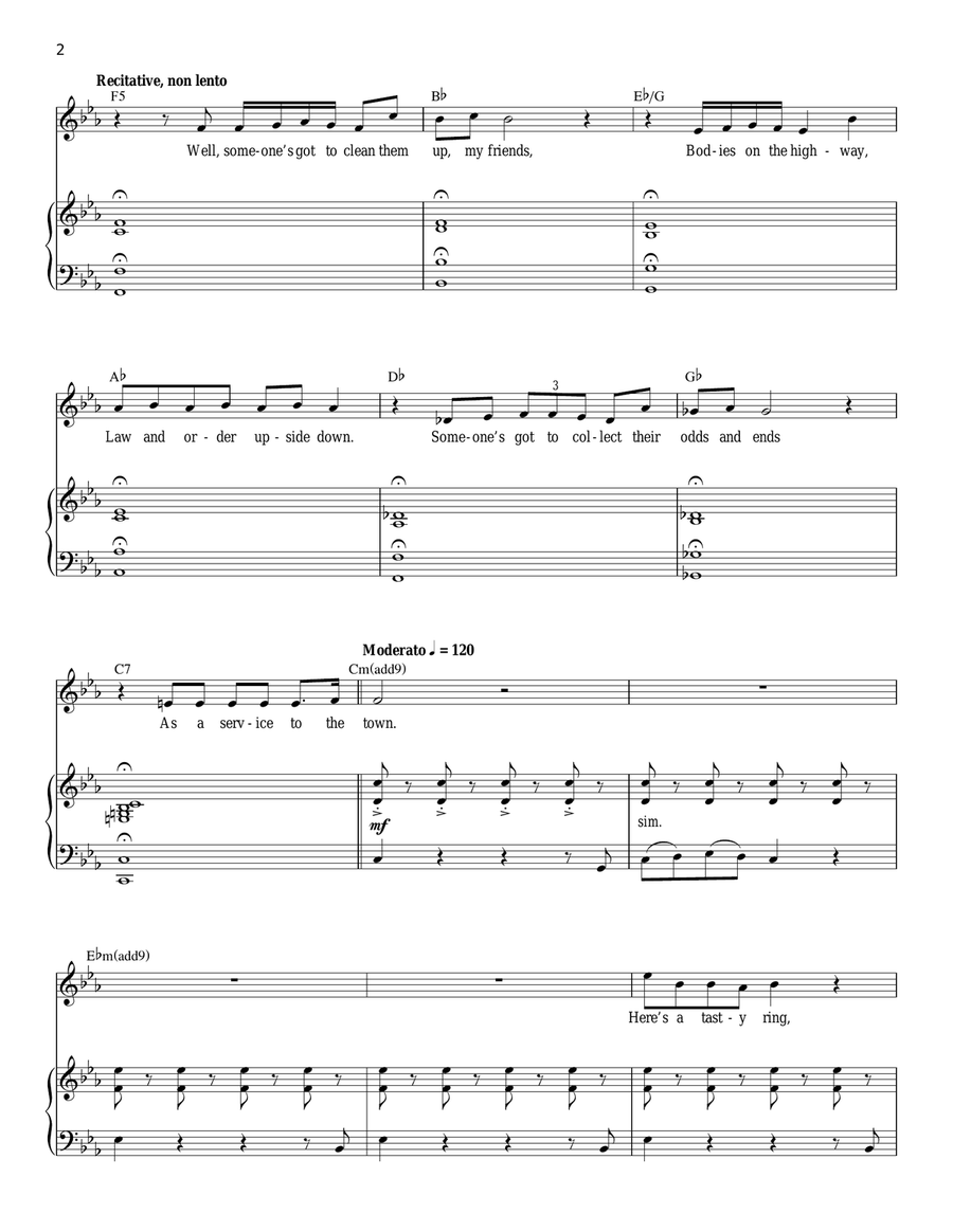 Dog Eats Dog Dog Eats Dog Piano, Vocal scores gallery preview page 2
