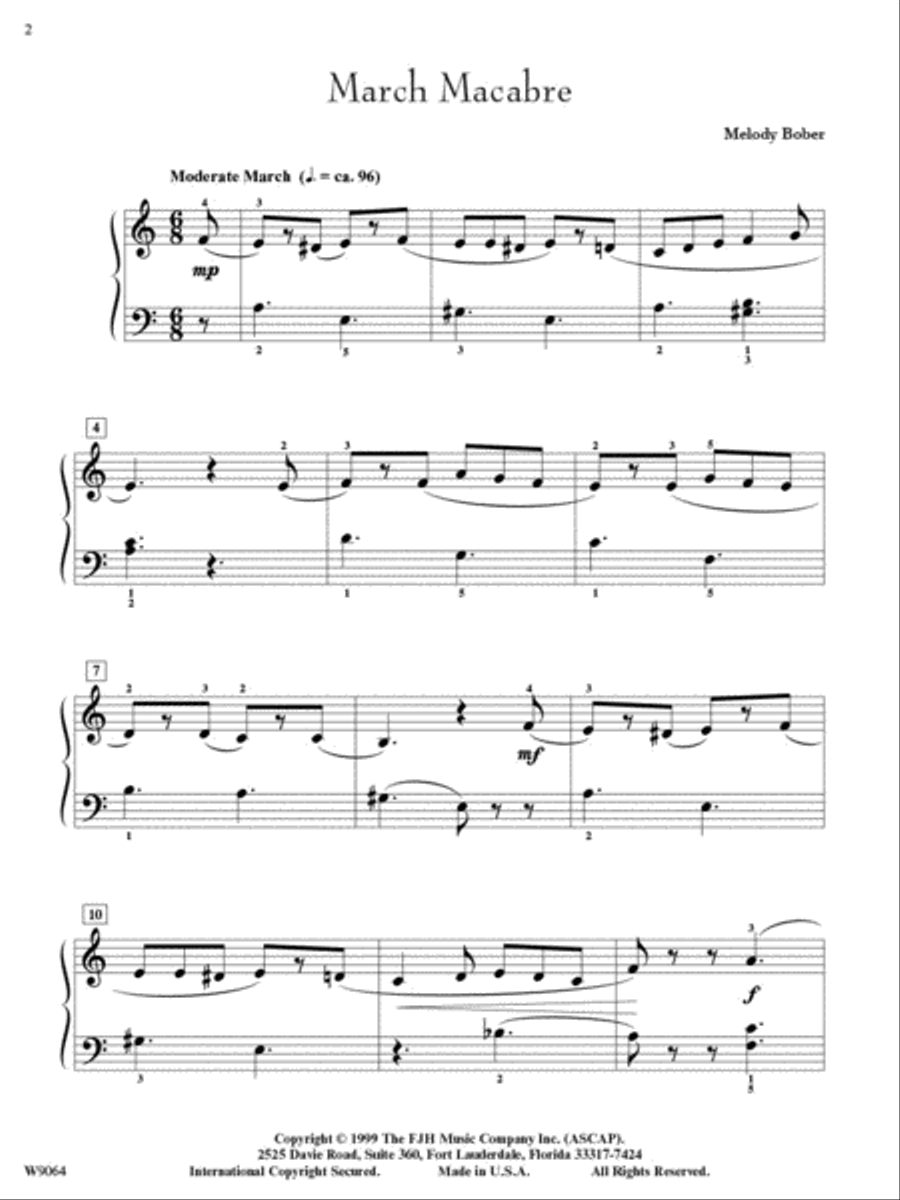 March Macabre Piano Solo scores gallery preview page 3