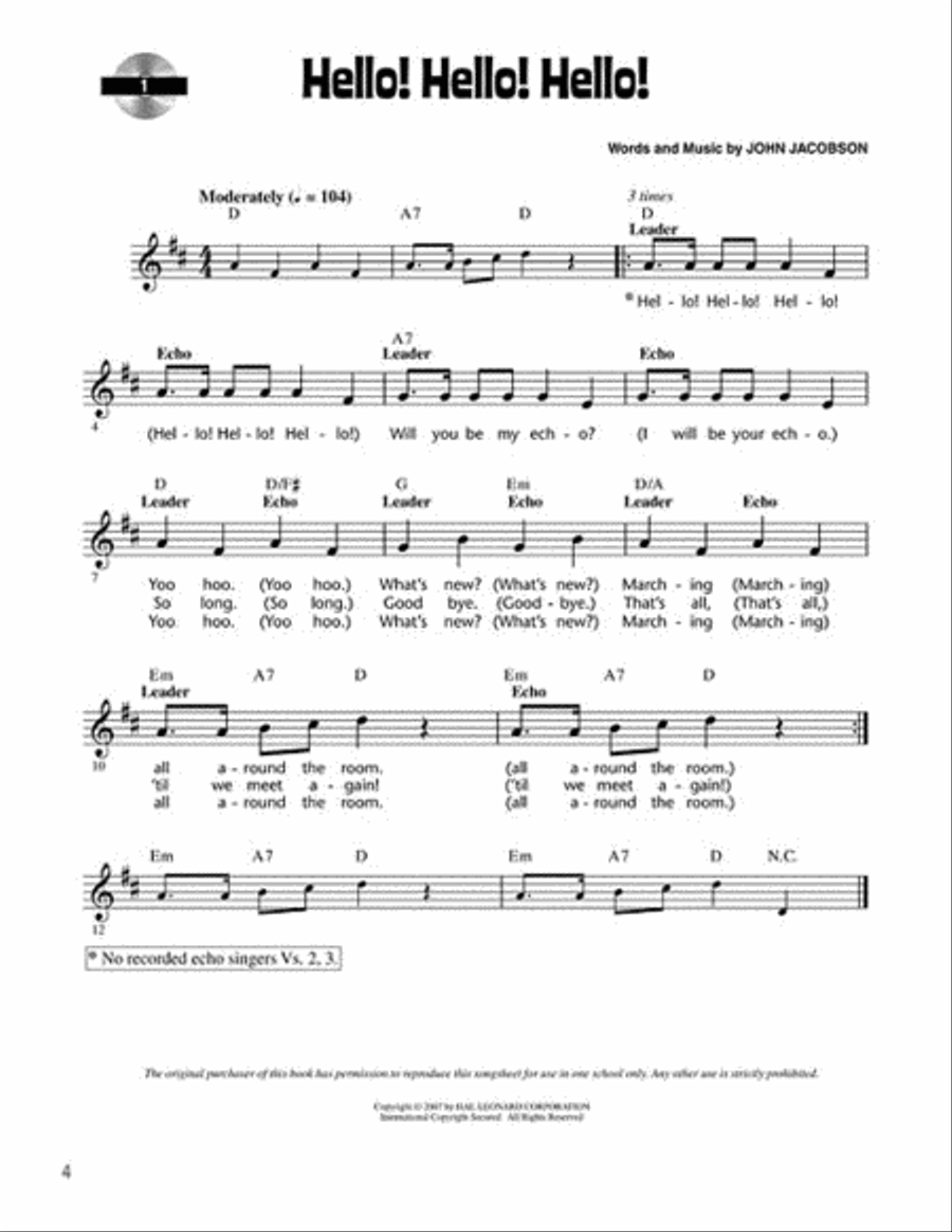 Hello, Hello Choir scores gallery preview page 3