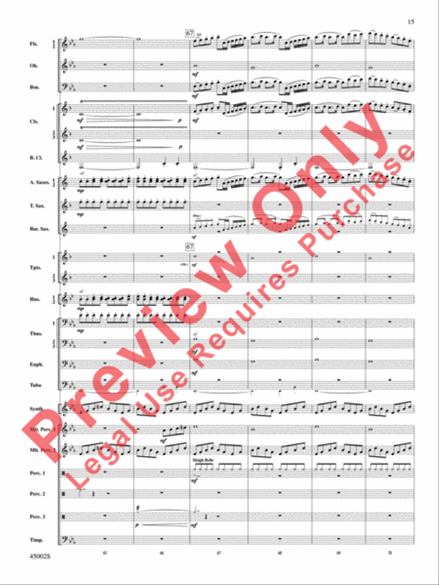 Winds of Change Concert Band scores gallery preview page 16