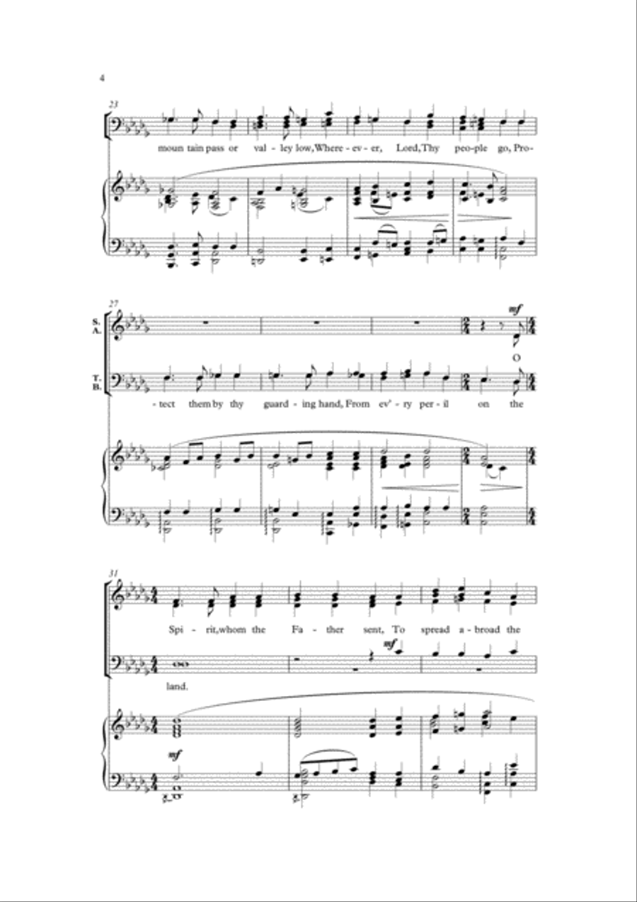 Eternal Father, strong to save 4-Part scores gallery preview page 4