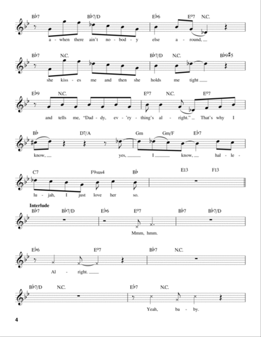 Hallelujah, I Love Her So Voice scores gallery preview page 4