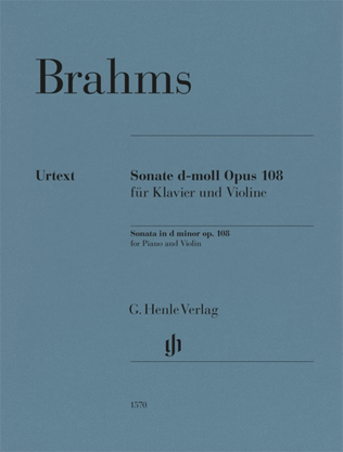 Book cover for Violin Sonata D Minor Op 108