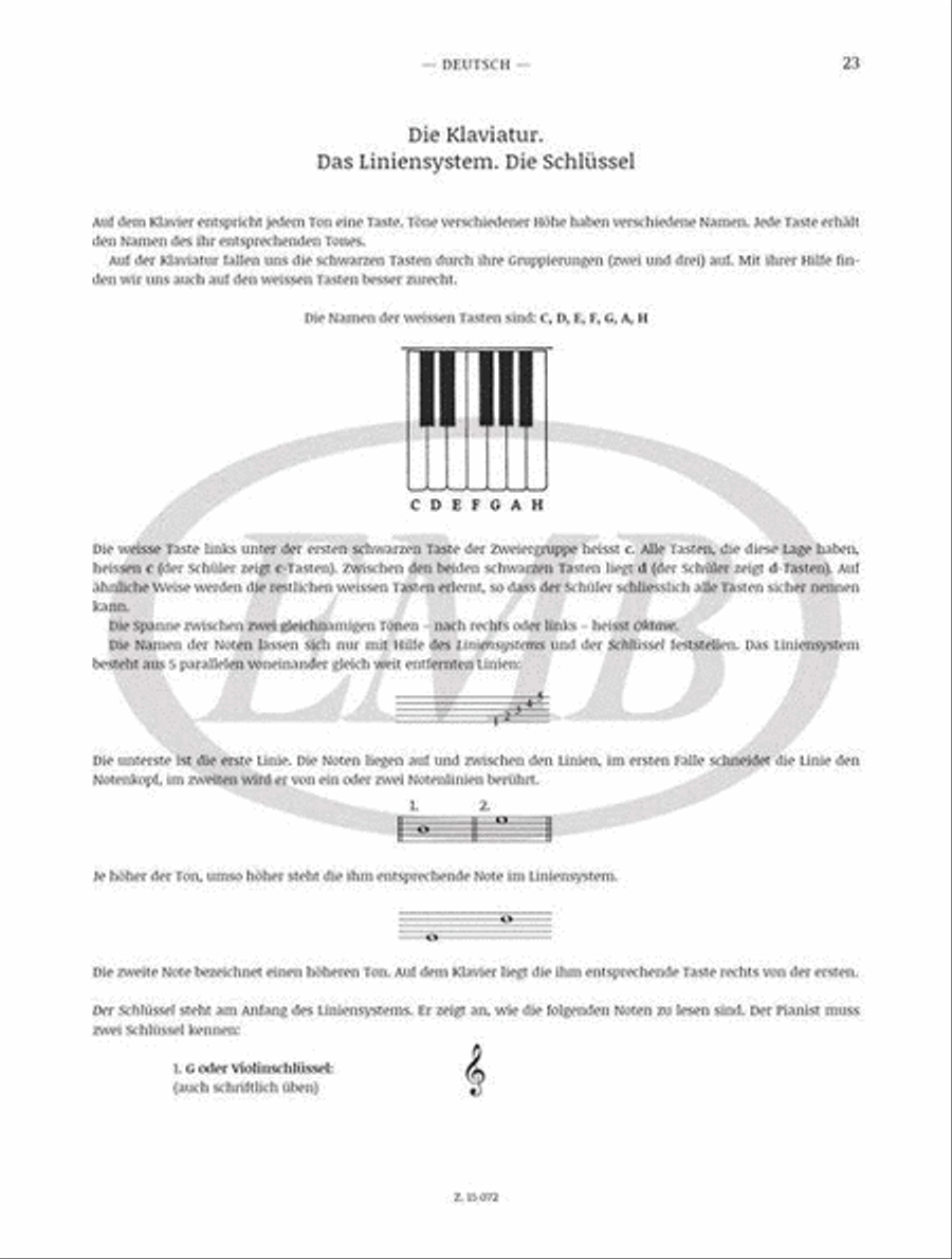 Piano Method - Klavierschule - Méthode de Piano Piano Method scores gallery preview page 3