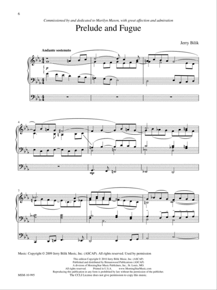 Marilyn Mason Music Library, Volume 6 Organ scores gallery preview page 3