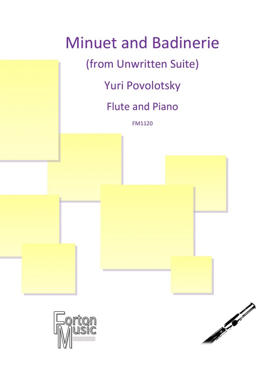 Minuet and Badinerie from 'Unwritten Suite' Flute Solo scores gallery preview page 1