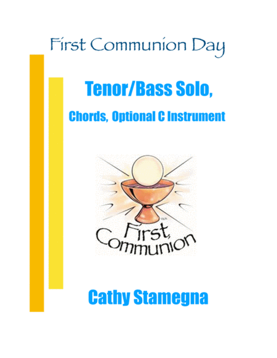 First Communion Day (Duet for Tenor/Bass Solo, Chords, Piano Acc., Optional C Instrument) image number null