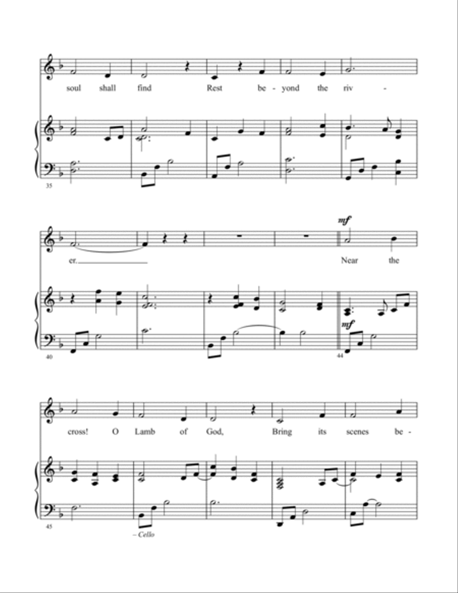 Near the Cross (Vocal/Piano) Small Ensemble scores gallery preview page 3