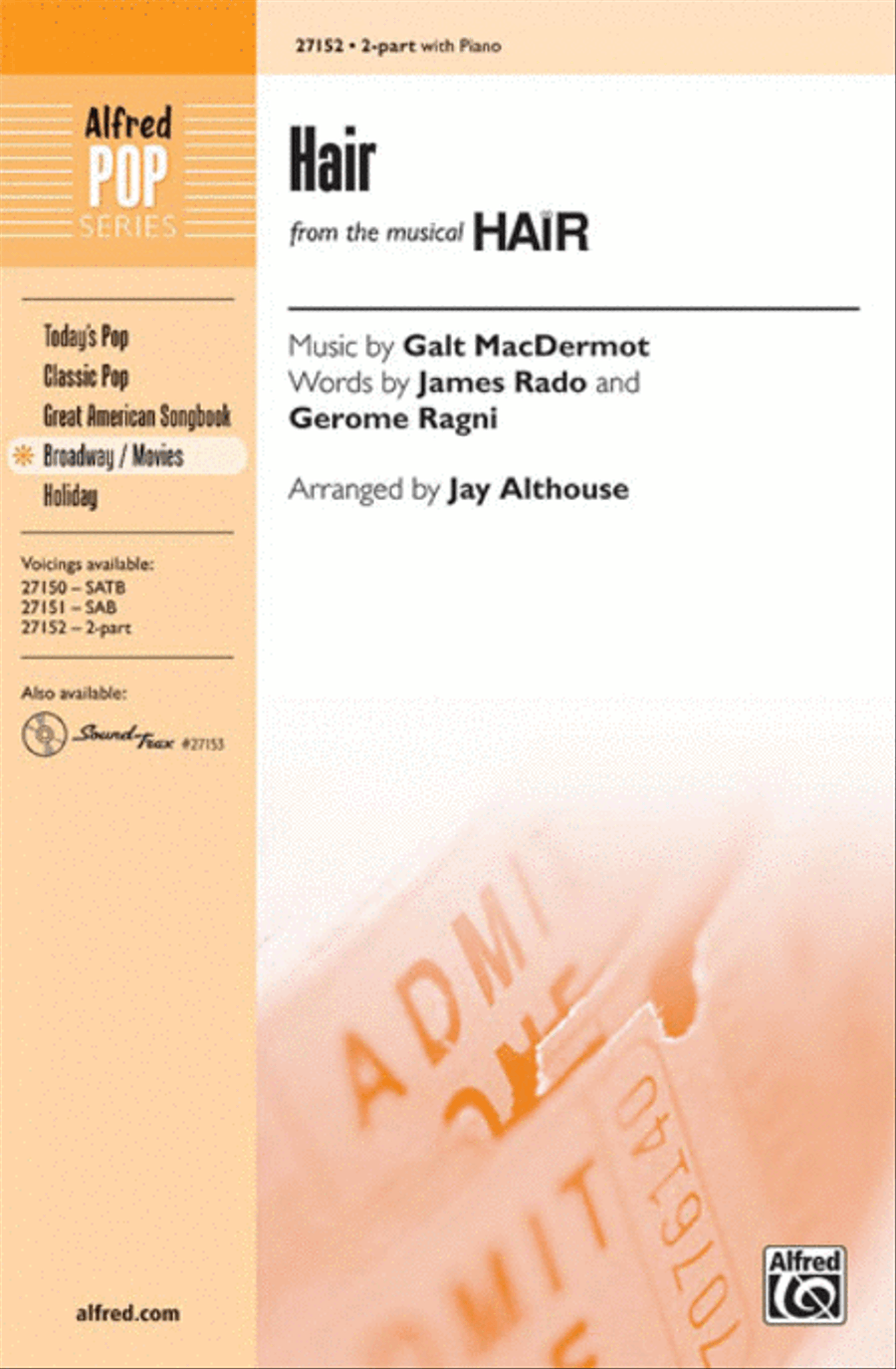 Hair 2-Part scores gallery preview page 1