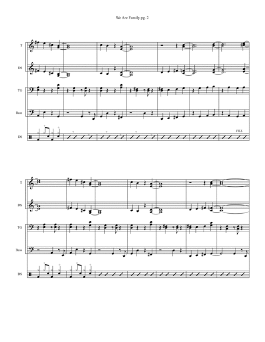 We Are Family We Are Family Steel Drum Band scores gallery preview page 2
