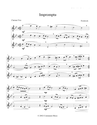 Impromptu (Clarinet Trio)